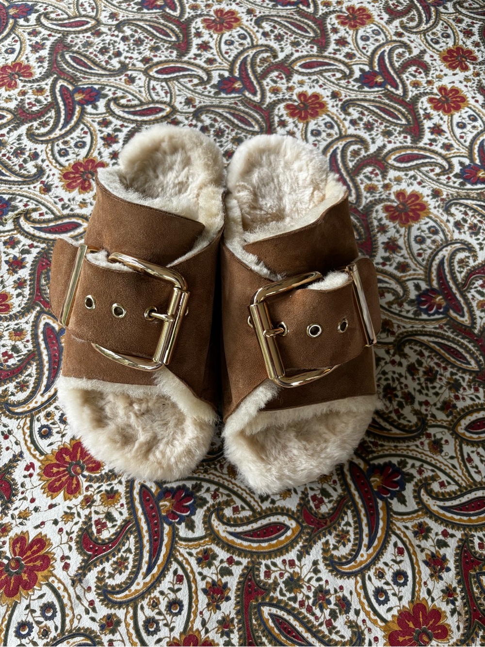 Free People Mellow 4 CCCES Shearling Slides - Picture 4 of 10
